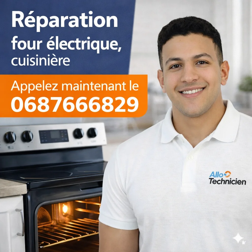Portrait fourni du technicien en réparation de fours