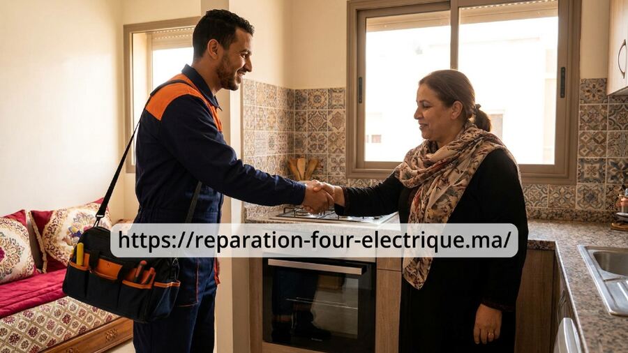 Technicien réparation four à domicile Rabat — client satisfait
